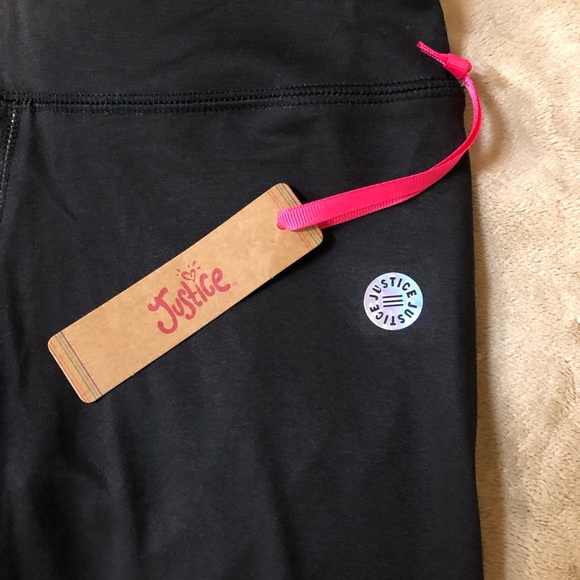 Girls Justice athletic leggings with pocket tech SMALL (7-8) NWT - Picture 5 of 8